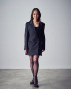 Chirimen Button Jacket Black
