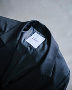 Chirimen Button Jacket Black