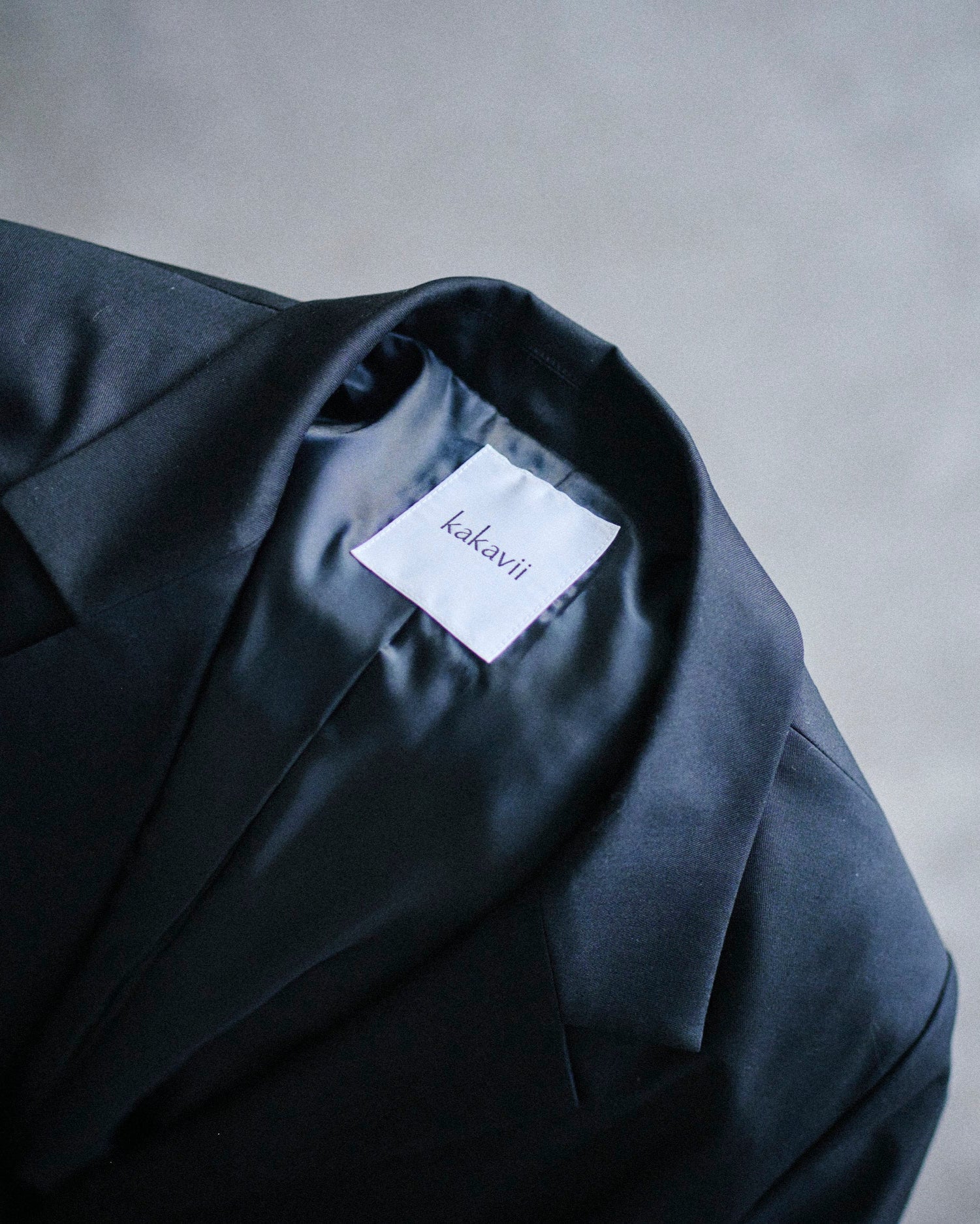 Chirimen Button Jacket Black