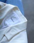 Chirimen Button Jacket White