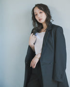 Chirimen Button Jacket Black