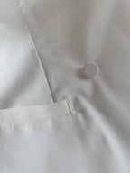 Chirimen Button Jacket White