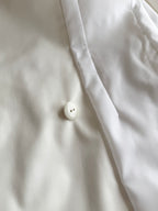 Chirimen Button Jacket White